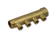 3/4" manifold with 4x 1/2" conections