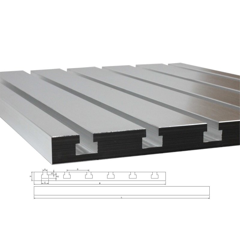 Aluminum T-slot 40x40 profile 5-hole T-join flat connect 120x120x6mm plate  2-pcs